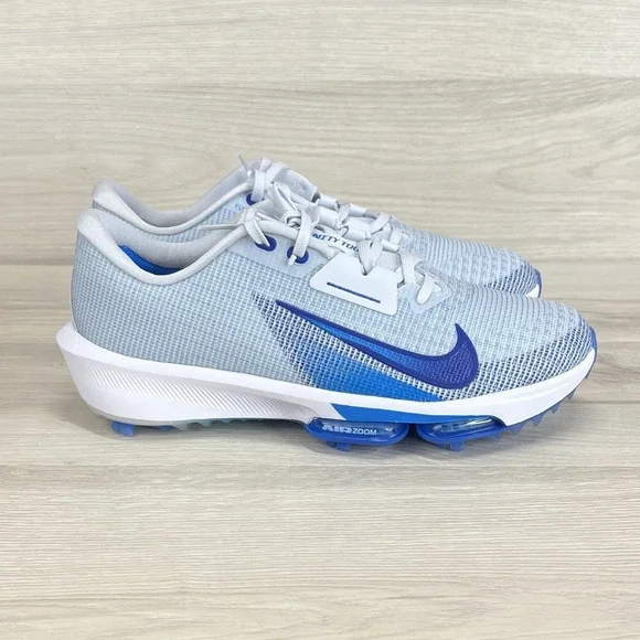 Nike Air Zoom Infinity Tour 2 Golf Grey Blue Men's Golf Shoes FD0217 001 Size 10